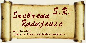Srebrena Radujević vizit kartica